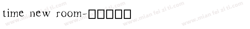 time new room字体转换
